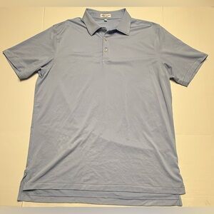 Peter Millar Summer Comfort Blue Polo Golf Shirt Performance 0199 A1